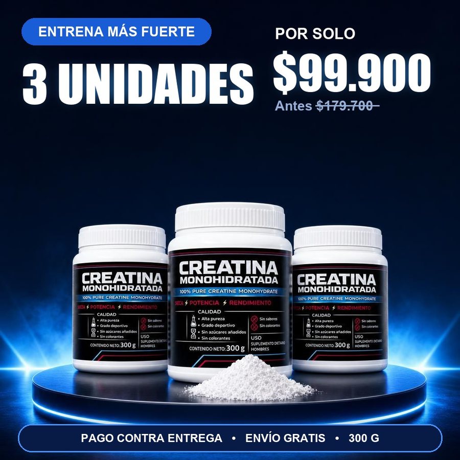 Creatina Monohidratada 300g — Fuerza y Rendimiento
