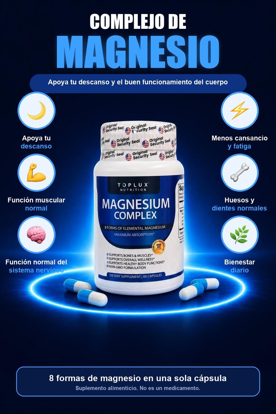 Beneficios del complejo de magnesio