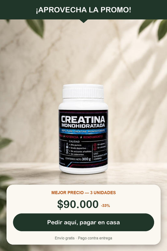 Creatina - promo y llamado a la accion