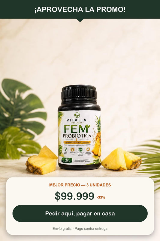 Fem Probiotics - promo y llamado a la accion