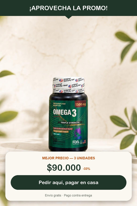 Omega 3 - promo y llamado a la accion